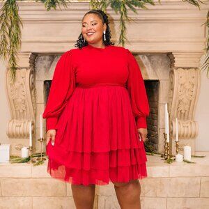 Ivy City Co Short Cosette in Red NWT Size 3XL